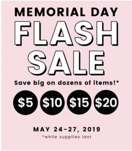 Shine Cosmetics Memorial Day Flash Sale
