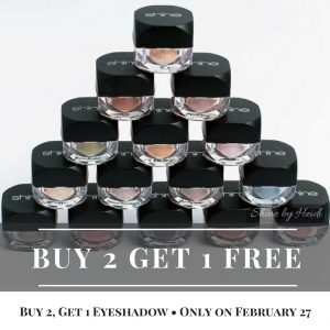 Shine Cosmetics Eyeshadow Buy 2 Get 1 FREE