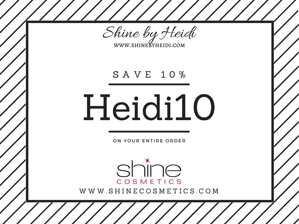 Shine Cosmetics Save 10%