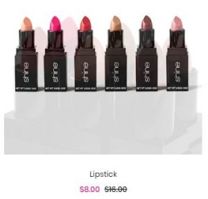 Shine Cosmetics Lipstick Memorial Day Sale 2020