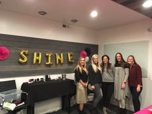 Group of women at Shine Launch Party