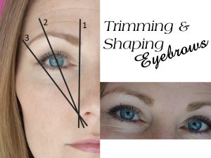 Trimming and Shaping Eyebrow