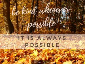 be kind whenever possible